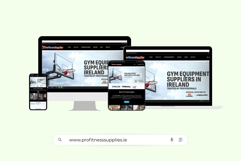 gym website design