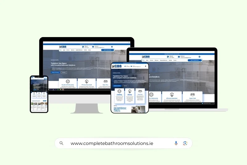 one page website design in Ireland
